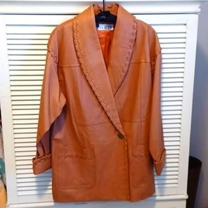 Saddle Tan Leater Jacket